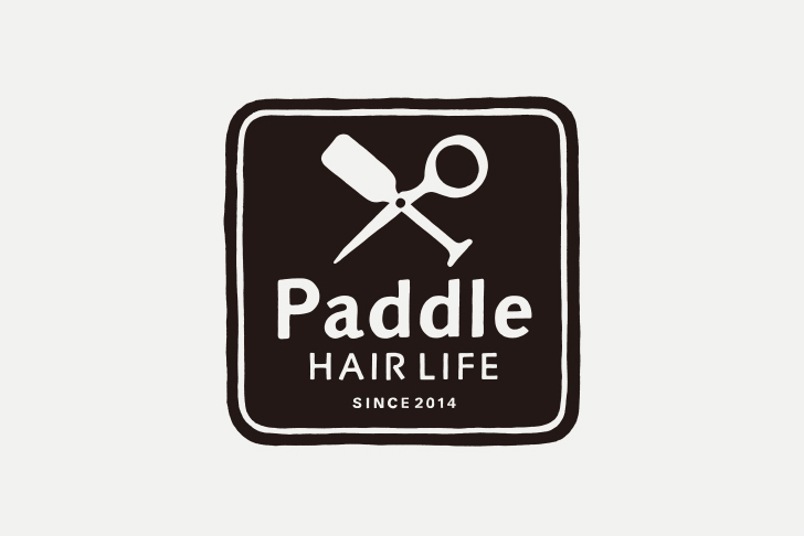 Paddle HAIR LIFE ロゴの写真